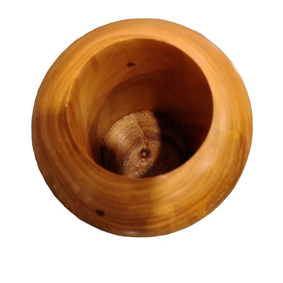 HANDCRAFTED HAND TURNED WOOD PEN & PENCIL HOLDER- "MOUNTAIN ASH" MARKING - Picture 3 of 5